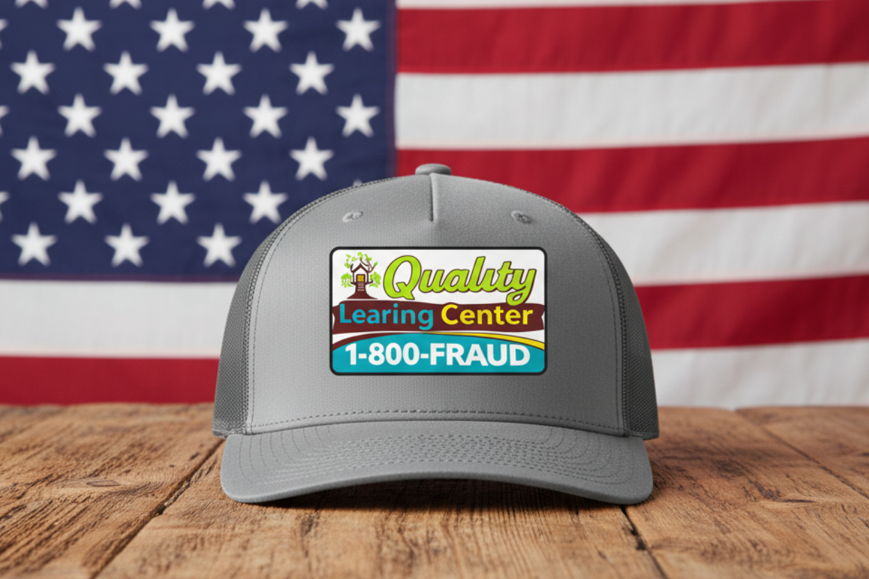 Quality "Learing" Center UV Patch Hat
